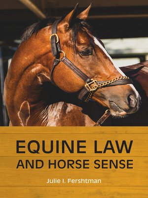 cover image of Equine Law and Horse Sense